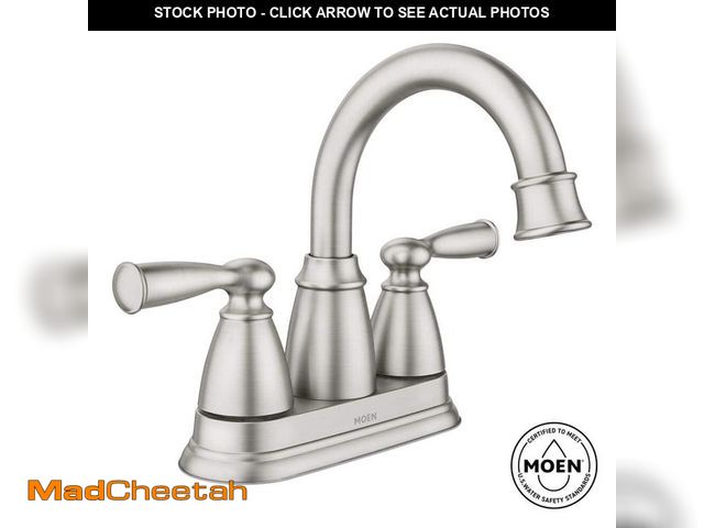 Lot 74-12554861 - Banbury 4 in. Centerset Double Handle Bathroom Faucet in Brushed Nickel - UNUSED