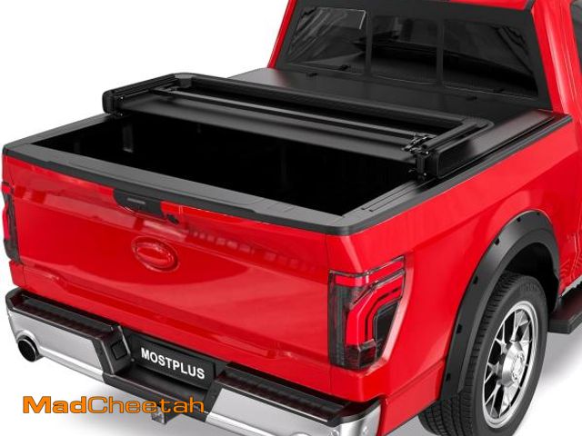 Lot 74-12036879 - MOSTPLUS Tri-Fold Soft Truck Bed Tonneau Cover On Top Compatible with 2015-2022 Ford F150 F-150 Bed ...
