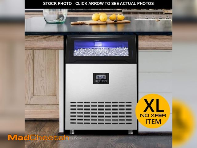Lot 74-14347394 - TITTLA 24 in. 350 lbs. per day Ice Maker in Stainless Steel 10,000 + Full-Size Ice Cubes Daily with ...