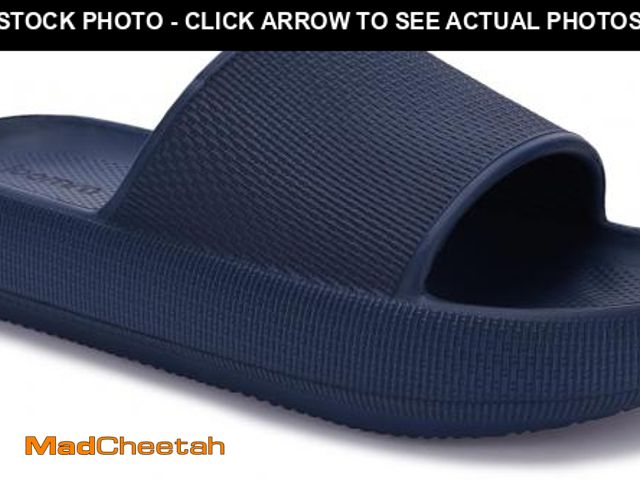 Lot 74-12308500 - Joomra Slippers Mens Slides Cushioned for Womens Quick Drying Shower Foam Male Pillow House Shoes Po...
