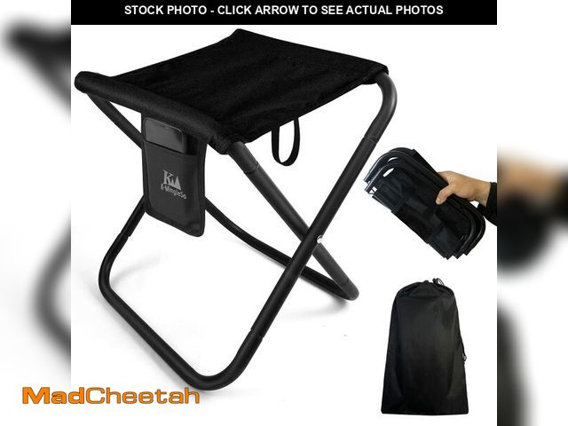 Lot 74-14210467 - K-MingleSo Upgraded Portable Folding Stool, 13 Inch Camping Stool for Adults Fishing Hiking Gardenin...
