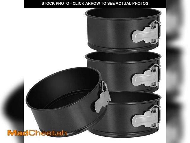 Lot 74-13624136 - DUIBAOCHUN 4pcs 6 inch springform panÃ¯Â¼Åspring form pan for cheesecake with a detachable bottomÃ¯...