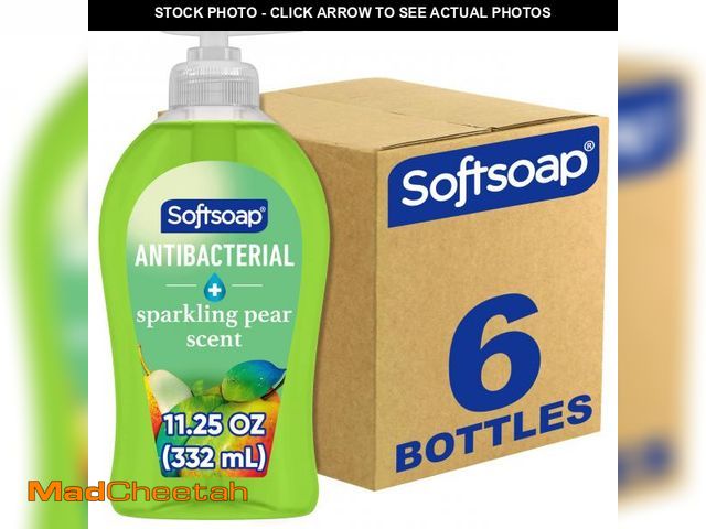 Lot 74-11556805 - Softsoap Antibacterial Liquid Hand Soap, Gentle Clean, Sparkling Pear Scent Hand Soap, 11.25 Ounce, ...