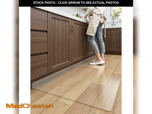 Lot 74-14347702 - DEXI Plastic Kitchen Runner Rug 23"x71", Vinyl Floor Protector Mat Waterproof, Clear Carpet for Indo...