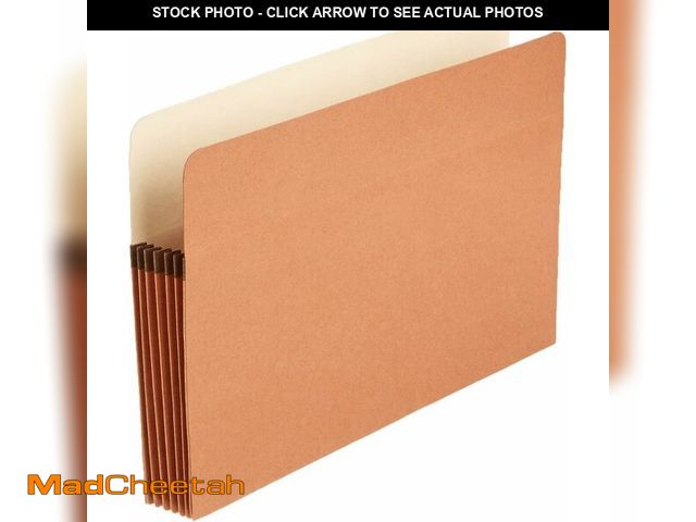 Lot 74-13835482 - Amazon Basics Expanding Accordion File Folder Organizer, Legal Size, 5-1/4 Inch Expansion, Document ...