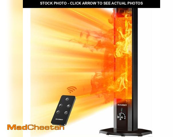 Lot 74-14284575 - Outdoor Electric Patio Heater, Haimmy 42in Infrared Heater with Remote, 9 Heat Levels, 9H Timers, 15...