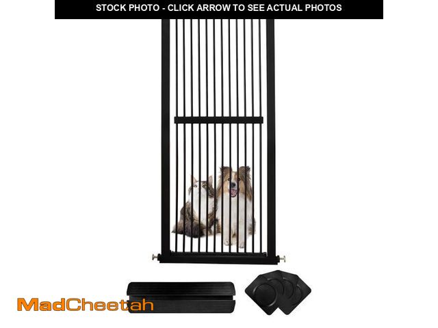 Lot 74-12165424 - Lumizone Extra Tall Cat Gate 61.02" High Pressure Mounted Extra Wide 30.12"-34.05" (17Sizes) 1.37" G...