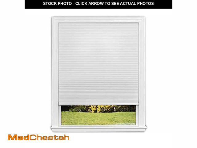 Lot 74-12664593 - Redi Shade No Tools Easy Lift Trim-at-Home Cordless Cellular Light Filtering Fabric Shade White, 36"...