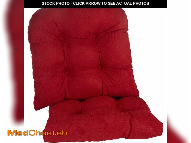 Lot 74-13041471 - Klear Vu Gripper Overstuffed Universal Non-Slip Dining Chair Cushions for Kitchen Decor or Office Us...