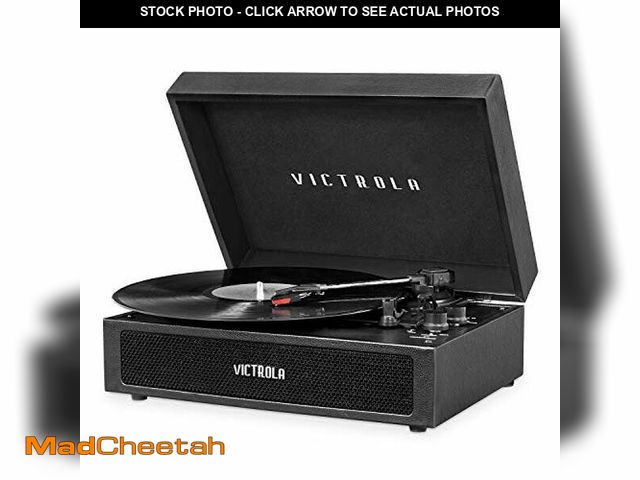 Lot 74-12932023 - (MISSING POWER CORD) Victrola Parker - 3-Speed Bluetooth Suitcase Turntable with Built-In Stereo Spe...