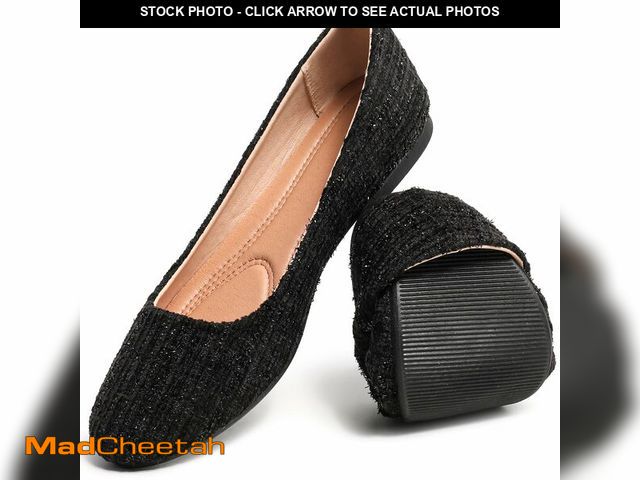 Lot 74-12712727 - HEAWISH WomenÃ¢â¬â¢s Round Toe Flats Shoes Ballet Flats Dressy Comfortable Black Green Flats for W...