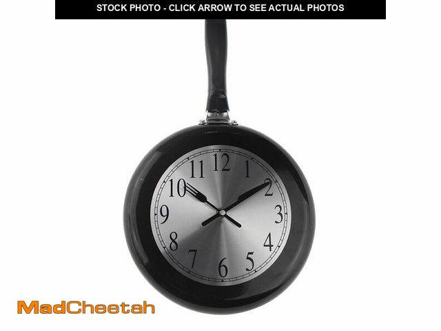 Lot 74-14340476 - Timelike Wall Clock, 10 inch Metal Frying Pan Kitchen Wall Clock Home Decor - Kitchen Themed Unique ...