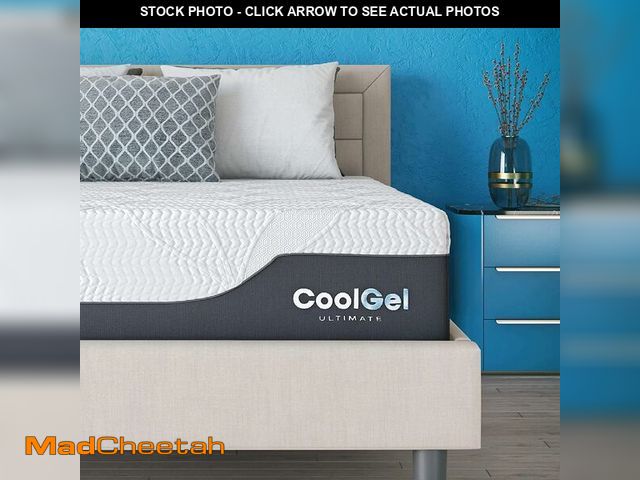 Lot 74-14581739 - COOL GEL 8 Inch Twin Mattress, Cooling Gel Memory Foam Mattress in a Box, Medium Firm Support &amp; ...