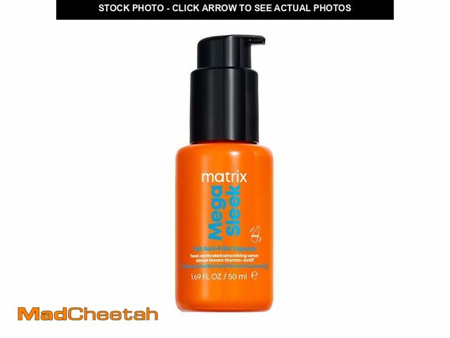 Lot 74-14382827 - Matrix Mega Sleek 96H Anti-Frizz Topcoat Serum - Humidity Resistant Heat Protection, For Frizzy Hair...
