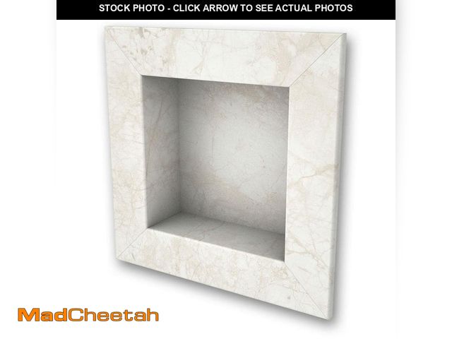 Lot 74-12853243 - FlexStone 17 in. x 17 in. Square Recessed Shampoo Caddy in Botticino Cream - UNUSED