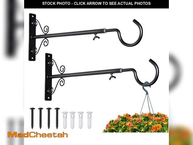 Lot 74-13567074 - BOLITE Bird Feeder Hanger(16 to 24 Inch), Adjustable Hanging Plant Brackets, Plant Hangers for Hangi...