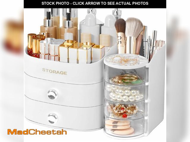 Lot 74-13710871 - XIAPIA Makeup Organizer Countertop, Make Up Organizer for Vanity, Skincare &amp; Cosmetic Organizers...