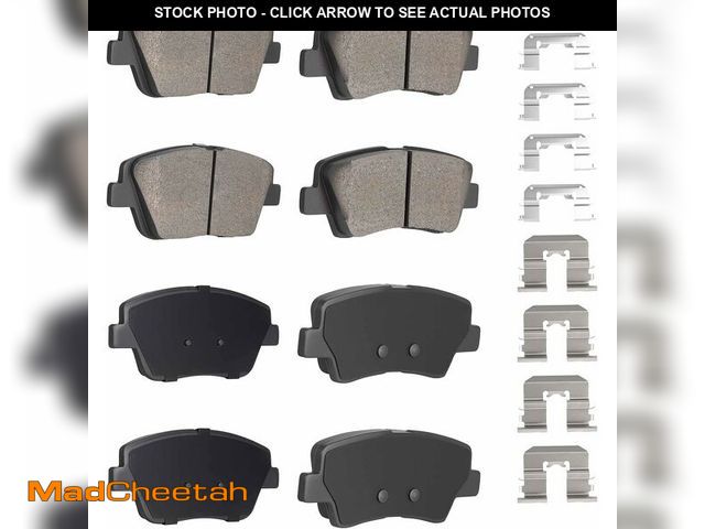 Lot 74-12668259 - 8PCS Rear and Front Ceramic Brake Pads Compatible with Hyundai Sonata 2011-2015 for Kia Optima 2011-...