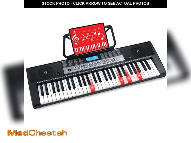 Lot 74-13005314 - Best Choice Products 54-Key Beginners Electronic Keyboard Piano Set w/ LCD Screen, Lighted Keys, 3-T...