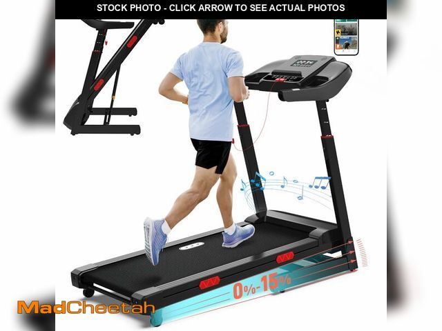 Lot 74-12571151 - CIIHI Treadmill with Auto Incline - Adjustable Height Handrail 15% Auto Incline Treadmill with 400 l...