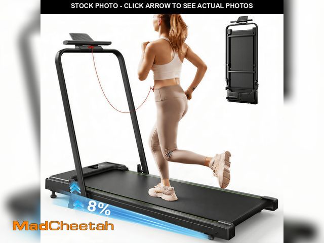 Lot 74-14603455 - Treadmill 2 in 1 for Home/Office,Patbrela 300 Lbs Walking Pad Treadmill with HandleBar,Under Desk Tr...