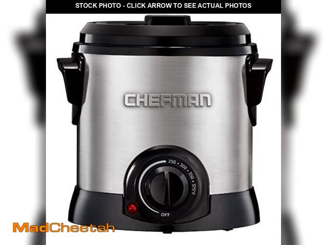 Lot 74-12287580 - Chefman Fry Guy Deep Fryer with Removable Basket, Easy-to-Clean Non-Stick Coating and Cool-to-Touch ...