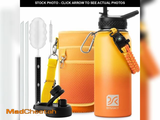 Lot 74-13045256 - DYSANKY 32 oz Insulated Water Bottle | Upgraded Thickened Stainless Steel Water Jug for Gym and Hiki...