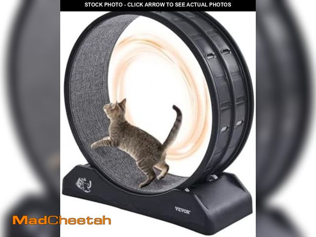 Lot 74-12137344 - VEVOR Cat Exercise Wheel, 31.5 in Large Running Wheel With Secure Brake &amp; Carpeted Runway, Quiet...