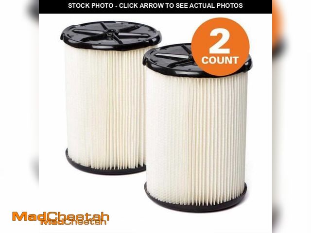 Lot 74-11491065 - RIDGID General Debris Pleated Paper Shop Vacuum Filter Replacement for Most 5-16 Gallon RIDGID Wet D...