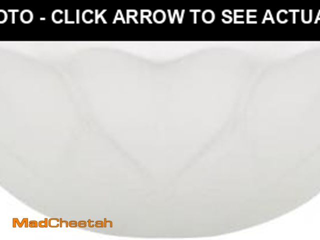 Lot 74-12288196 - Aspen Creative 23116-01, Frosted Replacement Glass Shade for Medium Base Socket Torchiere Lamp, Swag...