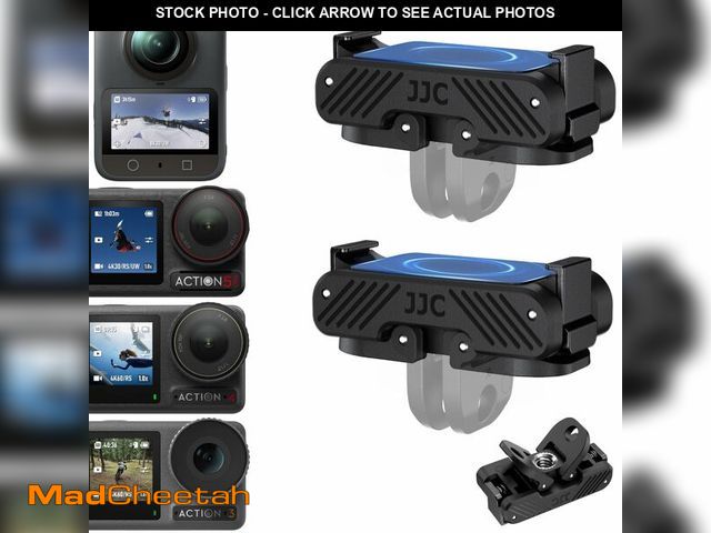Lot 74-14060853 - JJC 2Pcs Action 5 Magnetic Quick Release Adapter for DJI Osmo 360 Action 5 pro 4 3 Accessories, Repl...