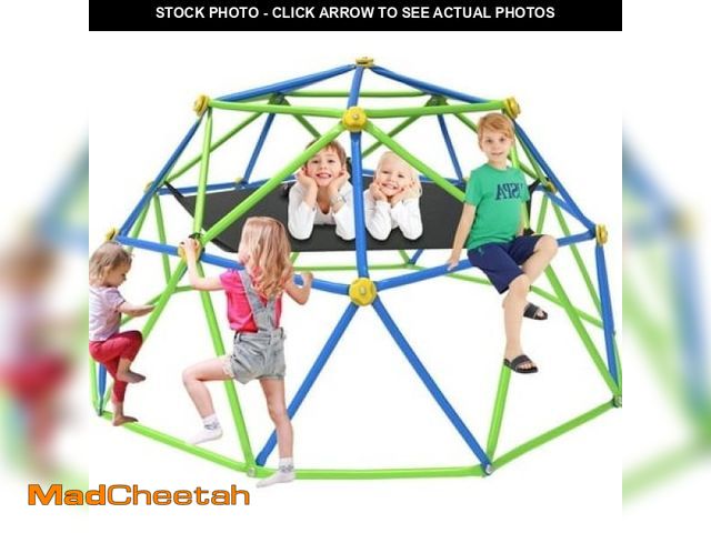 Lot 74-12339295 - GVDV 10 FT Dome Climber Jungle Gym for Kids - Outdoor Rust-Resistant Play Equipment  Easy Assembly  ...