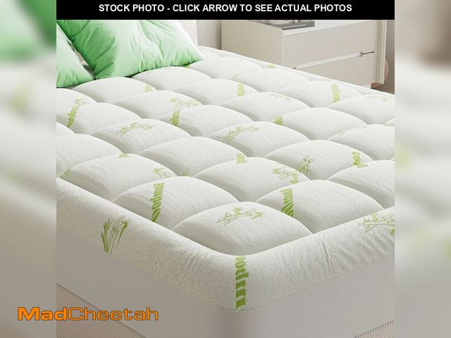 Lot 74-14068166 - KMFurnila Mattress Topper, Mattress Pad Viscose Derived from Bamboo, Thick Pillow Top Mattress Pad w...