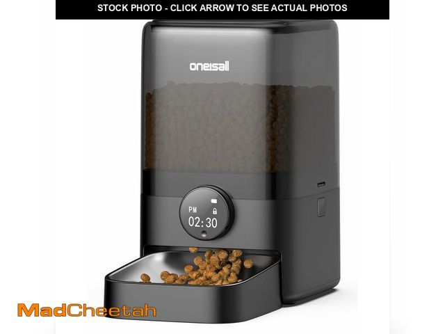 Lot 74-13628470 - oneisall Automatic Cat Feeder for Large Kibble and Snacks, 20 Cups/5L Timed Pet Feeder for Cats Indo...