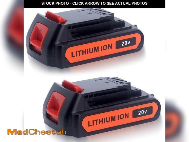 Lot 74-12050201 - Kekepowtobat Compatible with Black and Decker 20V Battery, LBXR20 4.0Ah 20V Lithium Compatible with ...