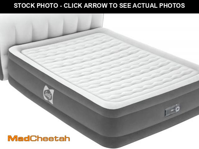 Lot 74-11424416 - Sealy Tritech Airbed Queen 31" Headboard Built-in AC Pump - UNUSED