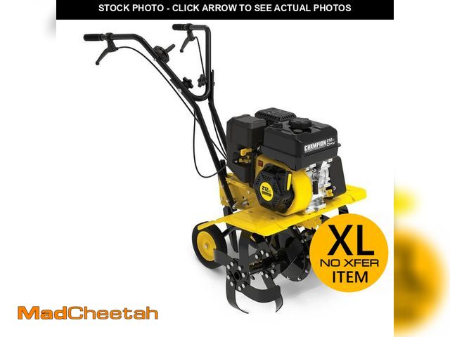 Lot 74-13037373 - Champion Power Equipment 22 in. 212cc 4-Stroke Gas Garden Front Tine Tiller with Forward and Reverse...