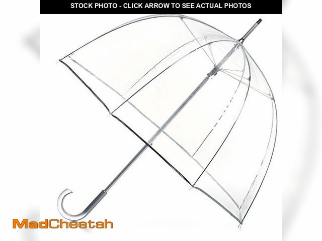 Lot 74-12544425 - Totes Signature Clear Bubble, Rain &amp; Windproof Umbrella - Perfect for Weddings, Travel and Outdo...