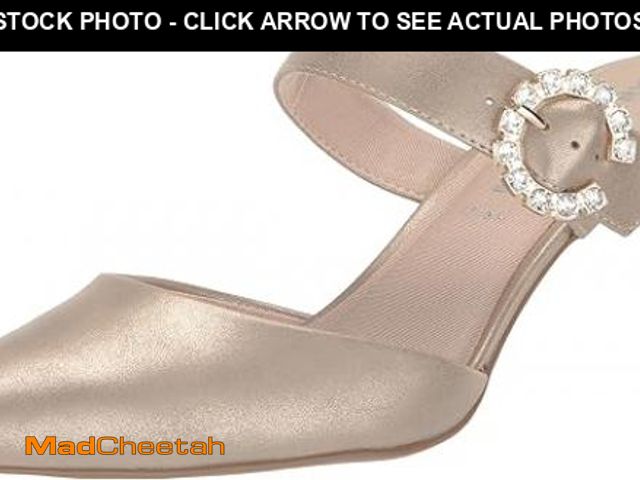 Lot 74-12300015 - Anne Klein Women Raddix-C Mule Dress Heels, LIght Gold, 10, M - UNUSED