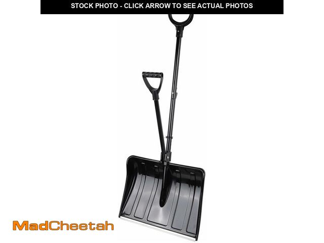 Lot 74-14067868 - Basics Snow Shovel, 50 inch, Ergonomic Dual-Handle Design, Heavy-Duty with Polymer Head, 1-Pack - UN...