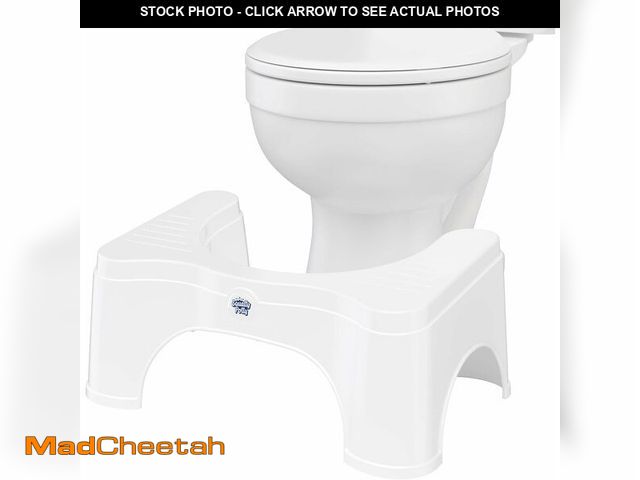 Lot 74-10826359 - Squatty Potty Original Toilet Stool 2.0 Base 7", White, 1 Count - USED