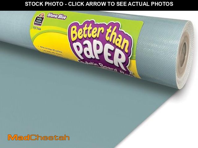 Lot 74-12096539 - Teacher Created Resources Stone Blue Better Than Paper Bulletin Board Roll (TCR77434) - UNUSED