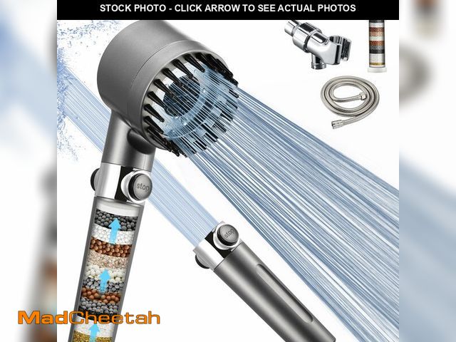 Lot 74-12702038 - Iopsk Fitered Shower Head with Handheld for Hard Water, High Pressure Handheld Shower Heads with On ...