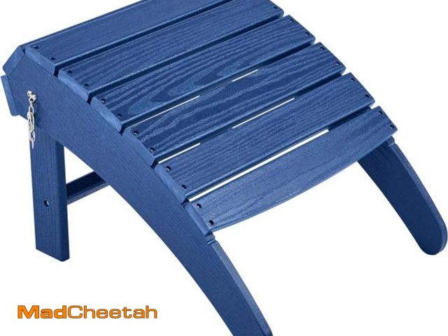 Lot 74-12098643 - Yaheetech Adirondack Ottoman Footrest for Adirondack Chair,HDPE All Weather Outdoor Folding Foot Sto...