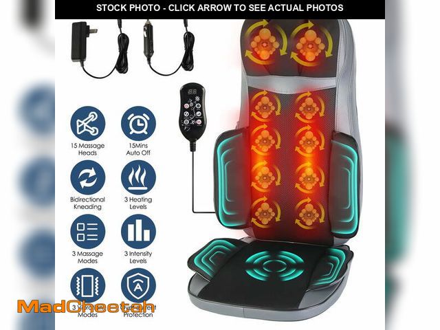 Lot 74-12766575 - iMounTEK Multifunctional Full Body 3D Kneading Massage Chair Pad, Shiatsu Neck Back Massager with He...