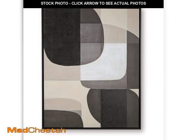 Lot 74-14244834 - Signature DESIGN BY ASHLEY Kesleigh Framed Abstract Art Print 50 in. x 40 in. - UNUSED