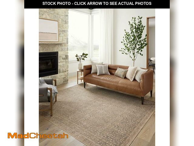 Lot 74-13071483 - Loloi Angela Rose Aubrey Collection AUB-04 Sage/Bark 5'-0" x 7'-0", .19" Pile Height, Area Rug - USE...