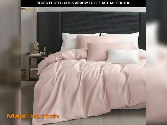 Lot 74-13717705 - MooMee Duvet Cover Set 100% Extra Long Staple Cotton 600 Thread Count Silky Sateen Smooth Luxury Sof...