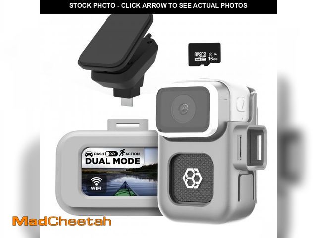 Lot 74-12526284 - YADA BEON Dash Cam Body Cam 2-in-1, 1080p Day or Night, Front Interior Body Cam Triple Use, App Comp...