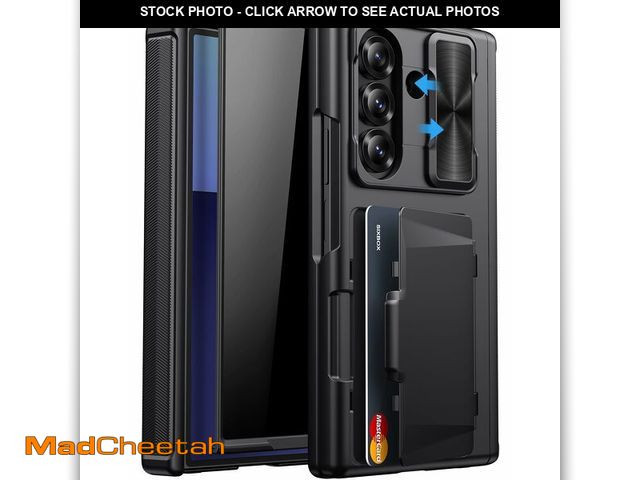 Lot 74-14152903 - SIXBOX for Samsung Galaxy Z Fold 7 Case with Card Holder, Privacy Screen Protector &amp; Hinge Prote...